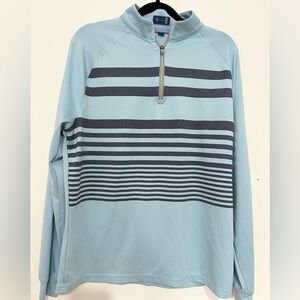 Stitch Golf Hudson 1/4 Zip Pullover Men’s L Stretch Long Sleeve Logo Vtg 2002